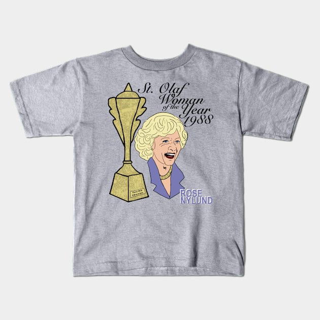 Woman of the Year Kids T-Shirt by FleurDeLou